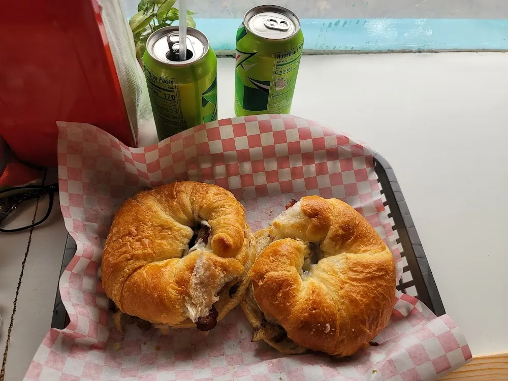 Bacon Egg and Cheese on a Croissant